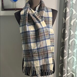 James Pringle Weavers 100% Pure New Wool Plaid Scarf